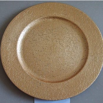 Wholesale wedding hotel party disposable decorative plastic plate charger plate