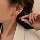 серебряная игла s925, корейская версия новых модных сережек для девочек, простой темперамент, универсальные серьги, вибрато, серьги в том же стиле, оптом mini 61