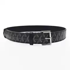 Lan Yin Goy New Dog Teeth Youth Men's Leather Belt Microfiber Women's Belt All-match Denim Pin Buckle