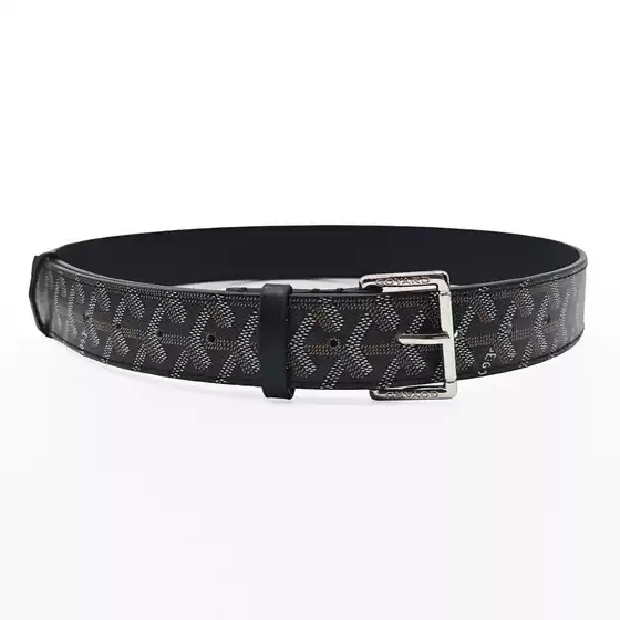 Lan Yin Goy New Dog Teeth Youth Men's Leather Belt Microfiber Women's Belt All-match Denim Pin Buckle