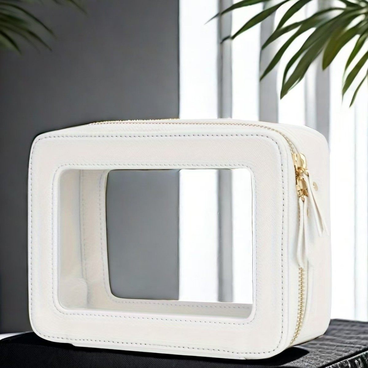 Cross-Border Hot-Selling Ready-Made Transparent Cosmetic Bag Cross-Border Portable Cosmetic Storage Box Waterproof Travel Toiletry Bag