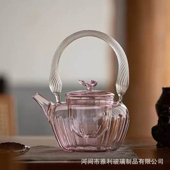 Glass Tea Brewing Pot High Borosilicate High Temperature Resistant Scented Tea Health Special Tea Brewing Water Kettle Electric Ceramic Stove Household