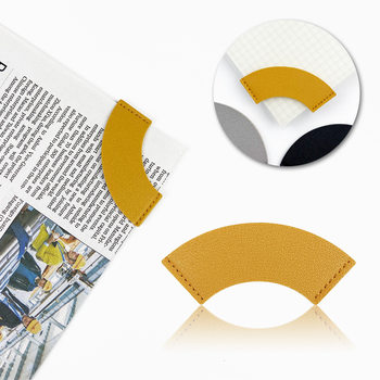 Cross-border in stock leather heart-shaped bookmark love bookmark diy can set enterprise LOGO leather pu bookmark wholesale