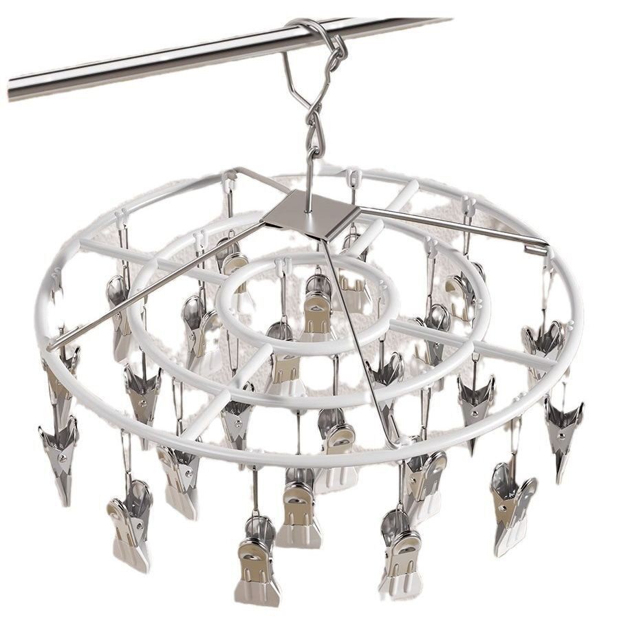 Sock Drying Rack Hanging Clothes and Underwear Clip Balcony Household Baby Baby Multi-Functional Clip Storage Sock Hanger