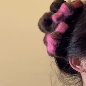 Handmade Contrasting Color Autumn and Winter Plush Bow Hair Clip, New Large Size Back-Of-Head Shark Clip Hairpin Hair Accessory for Women