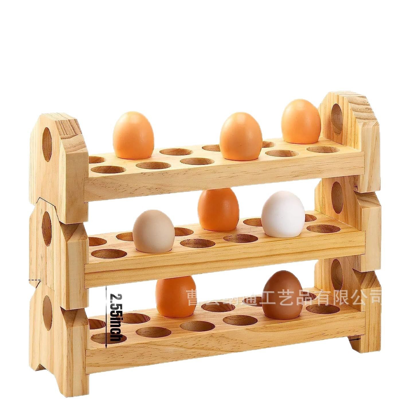 Spot Wooden Egg Tray Household Kitchen Storage Rack Egg Storage Rack Kitchen Tabletop Egg Tray