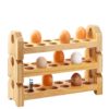 Spot Wooden Egg Tray Household Kitchen Storage Rack Egg Storage Rack Kitchen Tabletop Egg Tray