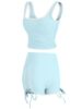 New Summer Yoga Clothing Set, Tight-Fitting and Slimming, with Chest Pads, Sports and Leisure Versatile Vest, Pilates Two-Piece Set