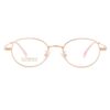 Ultra-light semi-titanium anti-blue light myopia glasses frame retro wide-brimmed oval small frame height number can be matched with glasses wholesale 5015