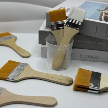Yellow Bristle Brush, Nylon Board Brush, Oil Painting Brush, Barbecue Paint Brush, Dust Removal Cleaning Small Set