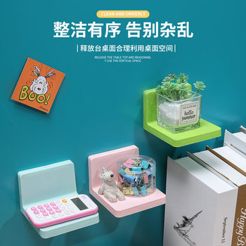 Multi-functional suction wall-type storage rack kitchen dip rack toilet bathroom wall-mounted storage rack paste monitoring rack