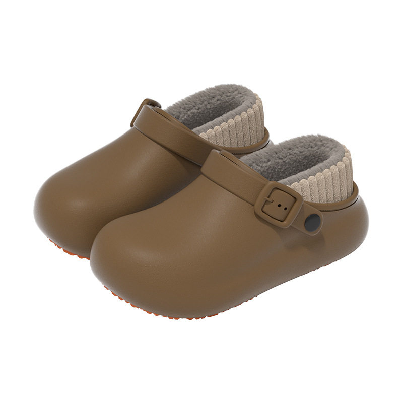 German Operating Room Medical Grade Cotton Slippers for Women Winter Bag Heel Warm Anti-Slip Fleece-Lined Waterproof Antibacterial and Deodorant Nurse Shoes