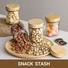 Kitchen Household Moisture-proof Bottle Dried Fruit Snacks Large Capacity Storage Storage Jar Glass Sealed Jar Storage Jar yogurt bottle