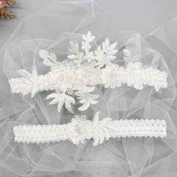 Bridal wedding garter lace leg ring Garter lace rhinestone leg garter wedding items