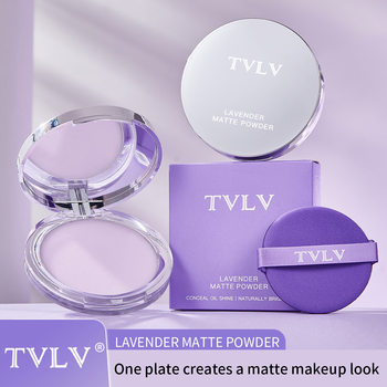 Cross-Border Full English Tvlv Lavender Makeup Cream Waterproof Natural Nude Makeup Long-Lasting Non-Removing Makeup Concealer Purple Powder