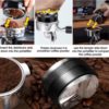 Double-Head Coffee Machine Powder Dispenser Two-In-One Set Powder Ring Stainless Steel Powder Hammer Multi-Function Hand Brewing