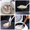 Stainless steel anti-scald handle spatula soup spoon colander imitation wood grain kitchenware suit kitchen household stir-frying spatula thickened