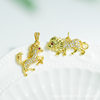 DIY Micro-Embedded Jewelry Accessories Butterfly Heart Cross Series Various Pendant Accessories 18K Real Gold Plating