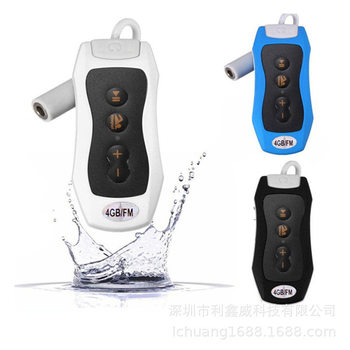 Wholesale Sports Running Waterproof MP3 Music Player Head Wear Swimming Diving Clip MP3 with FMIP68 Waterproof