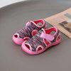 2022 Summer New Children's Sandals Soft Bottom Beach Shoes Velcro Breathable Mesh Mesh Shoes for Boys and Girls