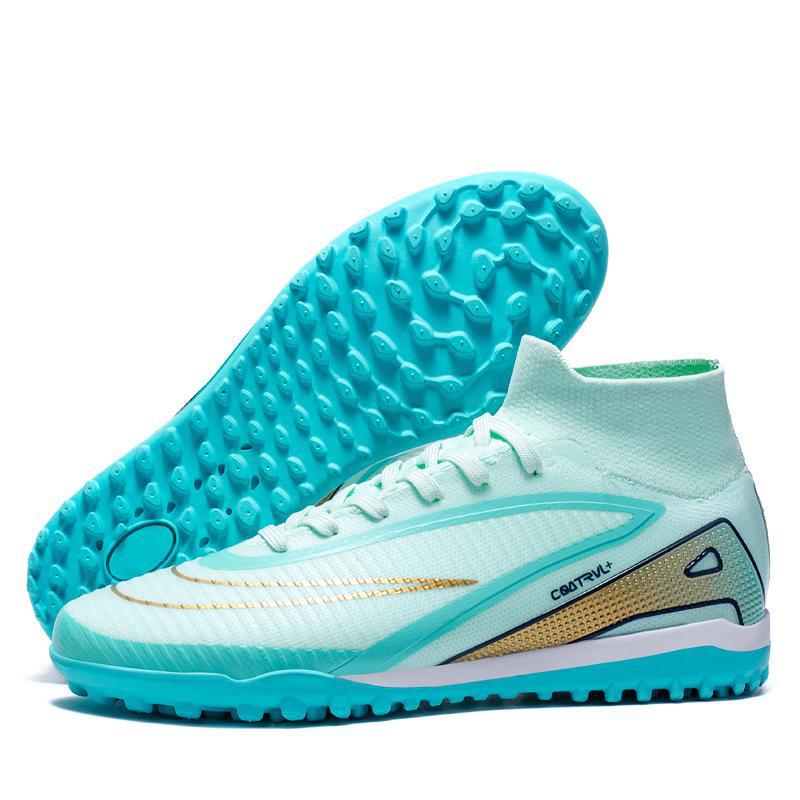 Giày bóng đá cổ cao unisex đinh TF sân cỏ nhân tạo, đinh AG sân cỏ tự nhiên — Mặt trăng 792G-1 vụn, Xanh lá 792G-1 dạng hạt nhỏ, Đen 792G-1 vụn