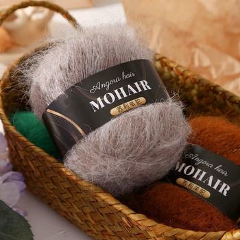 Suli Alpaca Mohair 25g Medium Thick Long Hair Mohair Thread Hand-Knitted Wool Hat Scarf Export