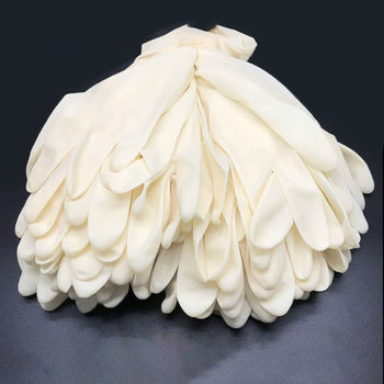 Clearance treatment rubber gloves thickened protective non-slip electronic factory livestock disposable rubber latex gloves wholesale