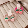 New Children's Strawberry Hair Band Does Not Hurt the Hair Little Girl's Ball Headband Hair Rope Cartoon Headband Hair Accessories