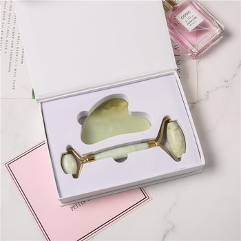 Spot jade roller scraping board packaging box book box flip face beauty massage instrument color box