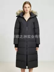 Palm Moose Women's Canadian Style Fur Hood Long down Parka