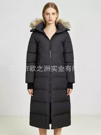 Palm Moose Women's Canadian Style Fur Hood Long down Parka