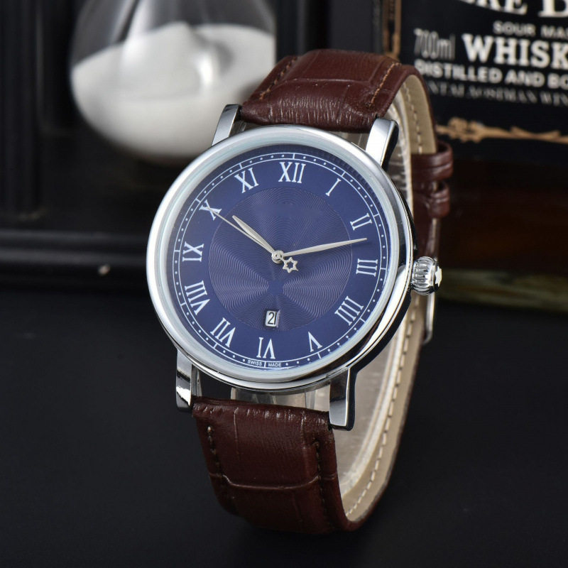 2023 Cross-Border Hot Style Simple Fashion Versatile Men's Quartz Watch Round Dial Men's Watch Manufacturer Wholesale