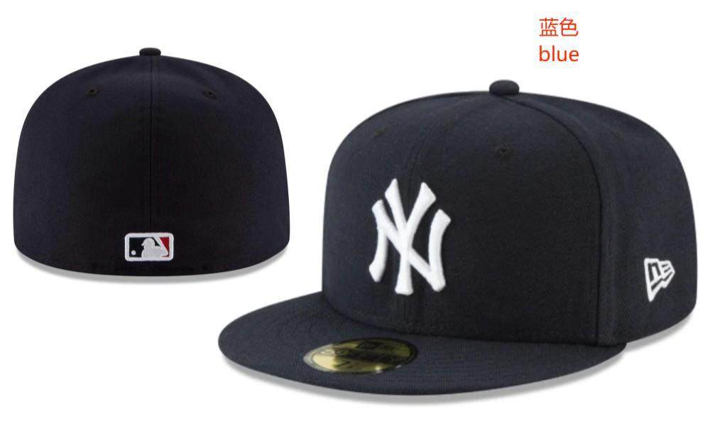 New York Yankees Size Cap Closed Cap Baseball Cap Sunscreen Sun Hat Embroidered Hat Multi-color