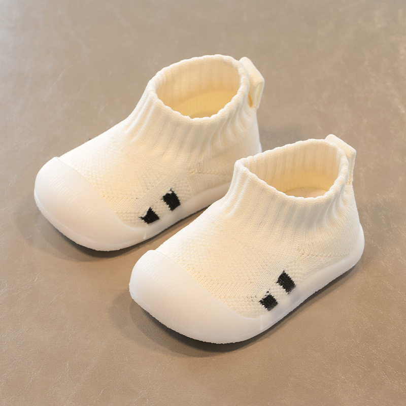 Spring and Autumn New Baby Soft Sole Toddler Shoes 0-1-2 Years Old Boys and Girls Indoor Floor Shoes Baby Shoes Socks Shoes