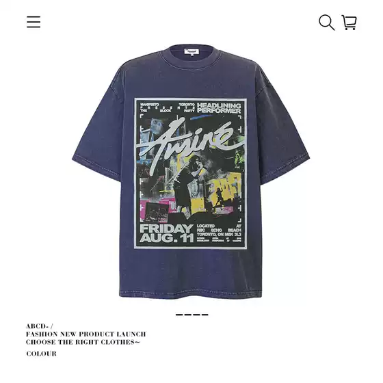 250g Heavyweight Pure Cotton American Retro Character Printed Short-Sleeved T-Shirt for Men and Women Summer Loose Trendy Brand Cross-Border Wholesale
