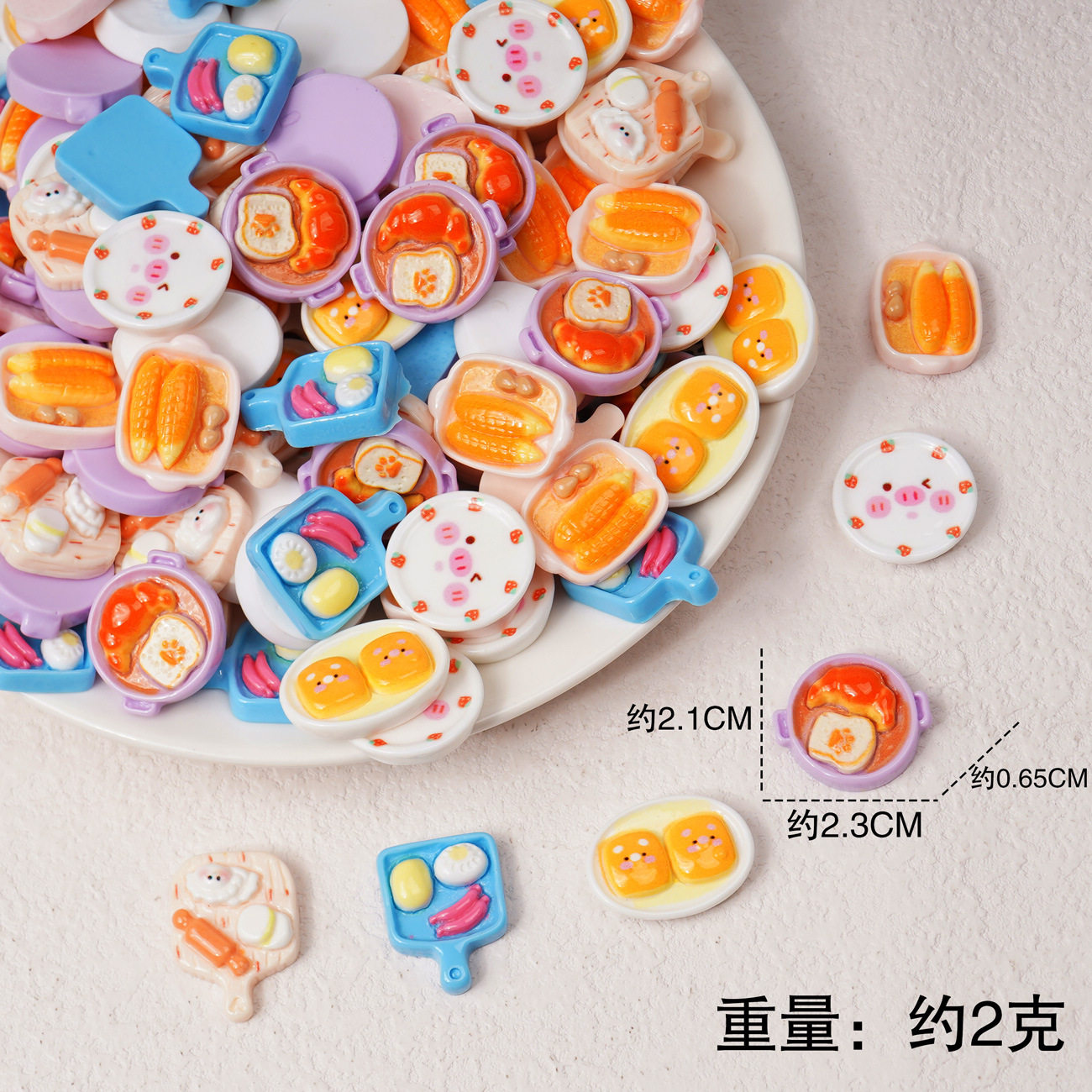 食玩小面包仿真微缩食玩小摆件树脂diy饰品配件便利店超市材料