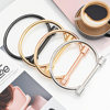 European and American Style D-Shaped Bracelet with Horseshoe Clasp, Cross-Border Ready Stock, Stainless Steel Fashion Titanium Steel Gold-Plated D-Shaped Bracelet