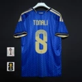 Italy home jersey, number 8 with captain's armband