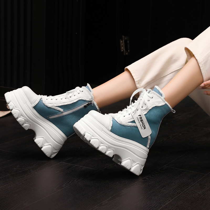 (Mới) Mã C1299 Giá 3400K: Boot Cổ Thấp Nữ Qitdng Cao 12Cm Hàng Mùa Xuân Thu Đông Tăng Chiều Cao Đế Cao Giày Dép Nữ Chất Liệu G06 12 Sản Phẩm Mới, (Miễn Phí Vận Chuyển Toàn Quốc).