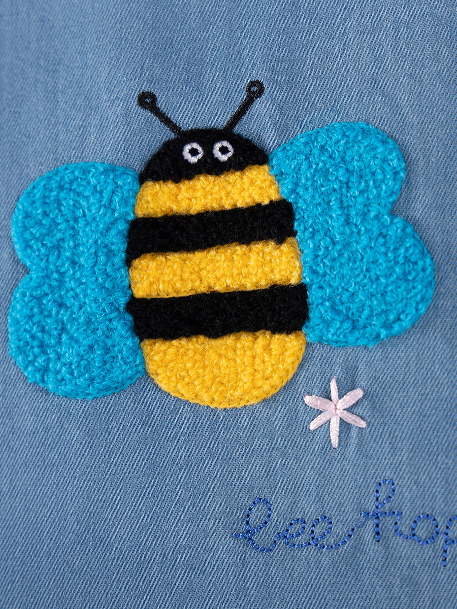 Summer Girls' Denim Dress, [Style] Kids' Dress, Cute Cartoon Kids' Dress