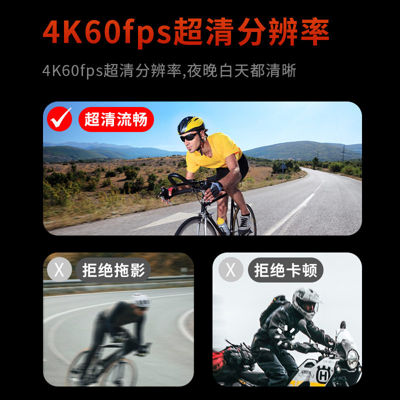 4K Anti-Shake Waterproof Camera Wide-Angle Wifi Dual-Screen Sports Outdoor Skiing and Diving Underwater Camera Cross-Border Hot Sale