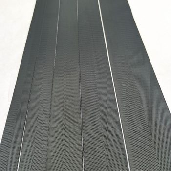 Factory in stock wholesale environmental protection black herringbone imitation nylon webbing 1-1.3MM thickness luggage handbag webbing