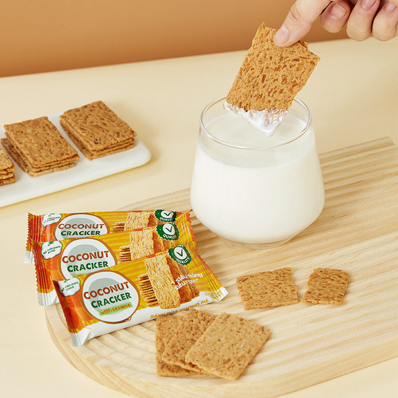 Vietnam My Phuong Food Raw Coconut Crisp Biscuits 150g Student Breakfast Meal Replacement Food