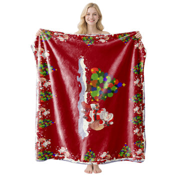 Cross-Border Christmas Blanket, Flannel Blanket, Nap Blanket, Air-Conditioning Blanket, Thickened Sofa Blanket, Bedroom Blanket Customization