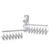 Suction Cup Drying Rack Balcony Foldable Storage Punch-free Socks Underwear Multi-head Drying Rack Household Hanger with Clip