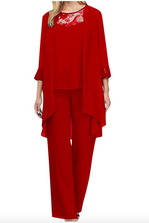 Lace Trimmed Three Piece Set Casual Slim Fit Solid Color Spring Summer Fashion for Women Wholesale Available