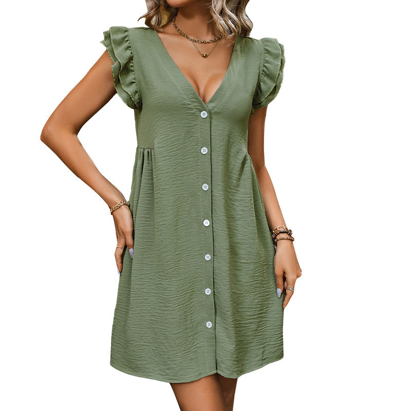 Summer Womens Dress Sleeveless Solid Color Fashionable Design Casual or Party Wear Wholesale Available