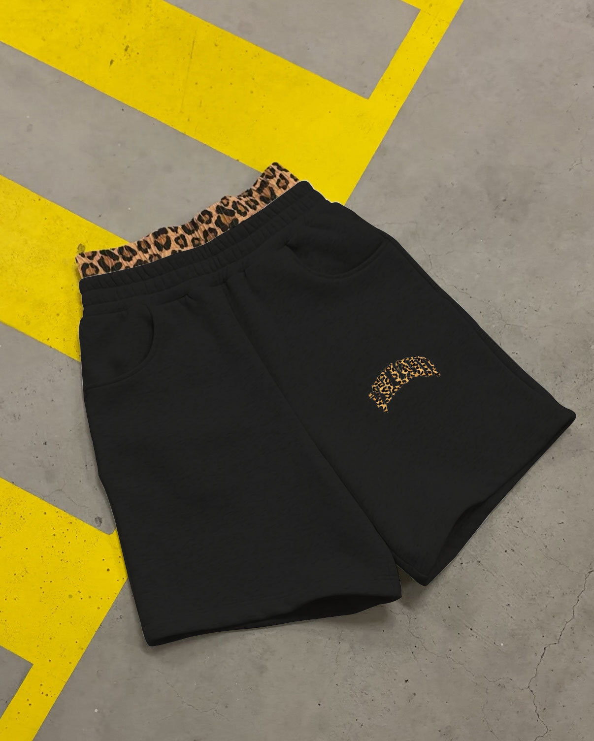 Hooded Sweatshirt Set Unisex Leopard Print Embroidered Letters Cozy Fabric Autumn Winter Fashion Wholesale