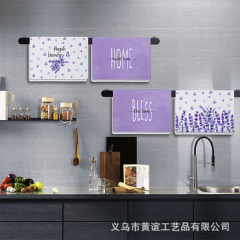 Cross-border hot sale waffle lavender printing microfiber skin-friendly sports towel pineapple Plaid hotel home
