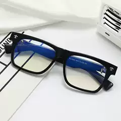 Square frame large face plate plain glasses frame men's personality retro myopia glasses frame cross-border factory wholesale